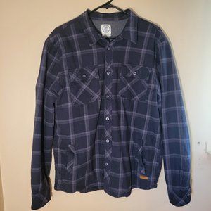 Black Voyager Thick Flannel Overshirt